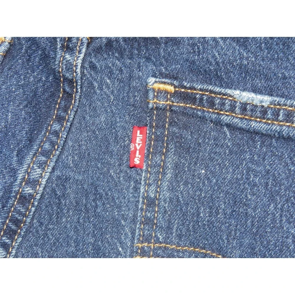 Women's Levi's Premium Denim Big E 70's‎ High Slim Straight Leg Jeans 32 X 30